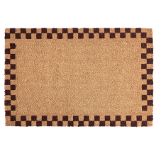 Doormat SAGADA Beige/ Brown 60 x 90 cm Coir
