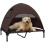 Cama elevada para perros de exterior con techo para perros grandes 8