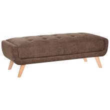 Ottoman HABO Fabric Dark Brown