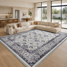(240x320 cm- Extra Large Rug Traditional Carpet, Serene) Non-Slip Traditional Rugs Runner Carpet Floor Mat