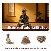 Buddha Statue Bronze Buddha Statue Chinesischer Buddhismus Reine Kupfer Bronze Sakyamuni Buddha Statue