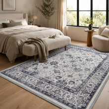 (120x170 cm- Small Area Rug Outdoor Indoor Carpet, Serene) Non-Slip Traditional Rugs Runner Carpet Floor Mat