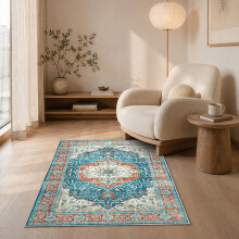 (40x60 cm- Small Door Mat/Small Bath Bathroom Mat, Regal) Non-Slip Traditional Rugs Runner Carpet Floor Mat