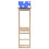 VidaXL vidaXL Play Tower Brown 52.5 x 46.5 x 208 cm Solid Pine Wood 5