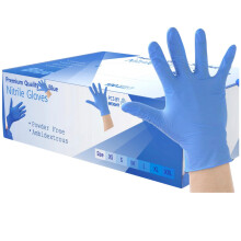 200 Disposable Nitrile Gloves Medium Blue – Medical Examination Powder-Free Latex-Free Strong Durable Tear-Resistant for Healthcare, Dental, Food, C