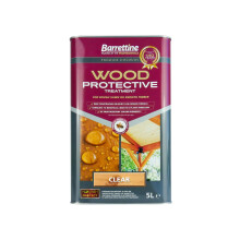 Barrettine Wood Protective Treatment (Clear, 5L) - Ideal Treatment for Outdoor Treated Timber Structures. Wood Protector Oil with Water Repellent Qua