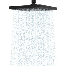 Hibbent Rain Shower Head 8 Inch, Stainless Steel Cover, Black