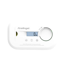 FireAngel FA6812 Digital Carbon Monoxide Detector with LCD Screen, 10-Year CO Alarm Sensor, Portable Carbon Monoxide Alarm for Home, Travel, Caravan
