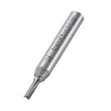 Trend CraftPro Straight Two Flute Router Cutter Bit, 1/4 Inch Shank, 2.5mm Cut Diameter & 8mm Cut Length, Tungsten Carbide Tipped, C001EX1/4TC