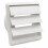 Kair White 100mm Gravity Wall Vent Grille with Backdraught Shutters 1