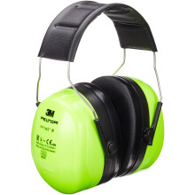 3M PELTOR Optime III Ear Muffs, Headband, Comfortable, Ear Protection, 34 dB, Hi-Viz, H540A-461-GB, 1 per Package
