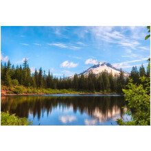Canvas Wall Art Mountain Lake Nature Landscape 20x30 inch