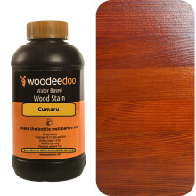WooDeeDoo Water Based Wood Stain | Wood Dye | Ready to Use | Environmentally Friendly | Solvent Free | Odour Free | 1 L | Cumaru
