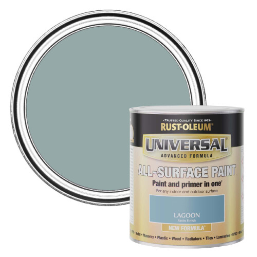 Rust-Oleum Rust-Oleum Universal Paint & Primer Satin Lagoon 750ml