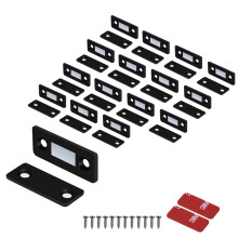 Mousike Magnetischer Türverschluss Ultradünne Schrankmagnete Edelstahl Schubladenmagnetverschluss für Schiebetürverschluss Küchenschrank Schrank