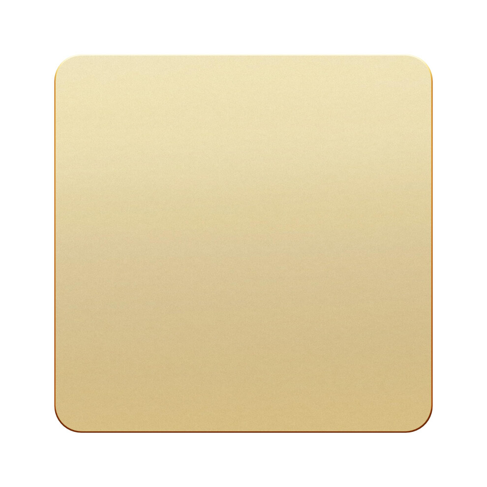 Lider Screwless 1-Gang Blank Faceplate, Blank Plate For Wall Socket, Flat Cover For Standard Uk Pattress Boxes, Flame-Resistant Polycarbonate, Round 5007220697022