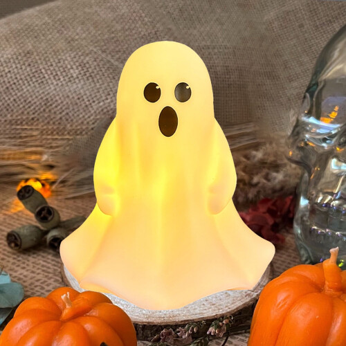 LED Halloween lámpás szellem dekoráció 1 darab