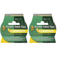 Duck Double Sided Tape, Strong Double Sided Tape for Everyday Use, Mounting, Arts and Crafts, Scrapbook, Photo Albums, Easy to Use Sticky Tape with S