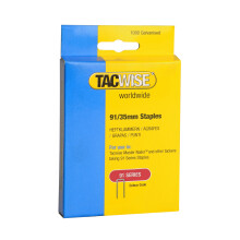Tacwise 0746 Type 91 / 35 mm Galvanised Narrow Crown Staples, Pack of 1000