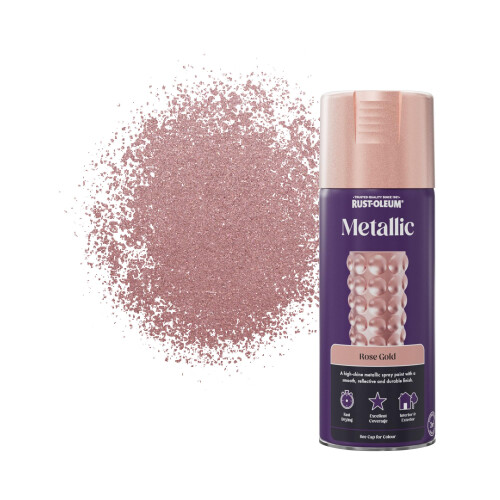 Rust-Oleum Rust-Oleum 400ml Metallic Spray Paint Aerosol - Rose Gold