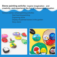 Hisredsun 16 Pcs Painting Rock,5-8cm pebbles for Arts and Craft Painting,Smooth Large Pebbles for painting,Natural river Stone