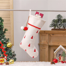Honeeladyy Christmas Stocking White Knit 18 inch