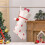 Honeeladyy Christmas Stocking White Knit 18 inch 1