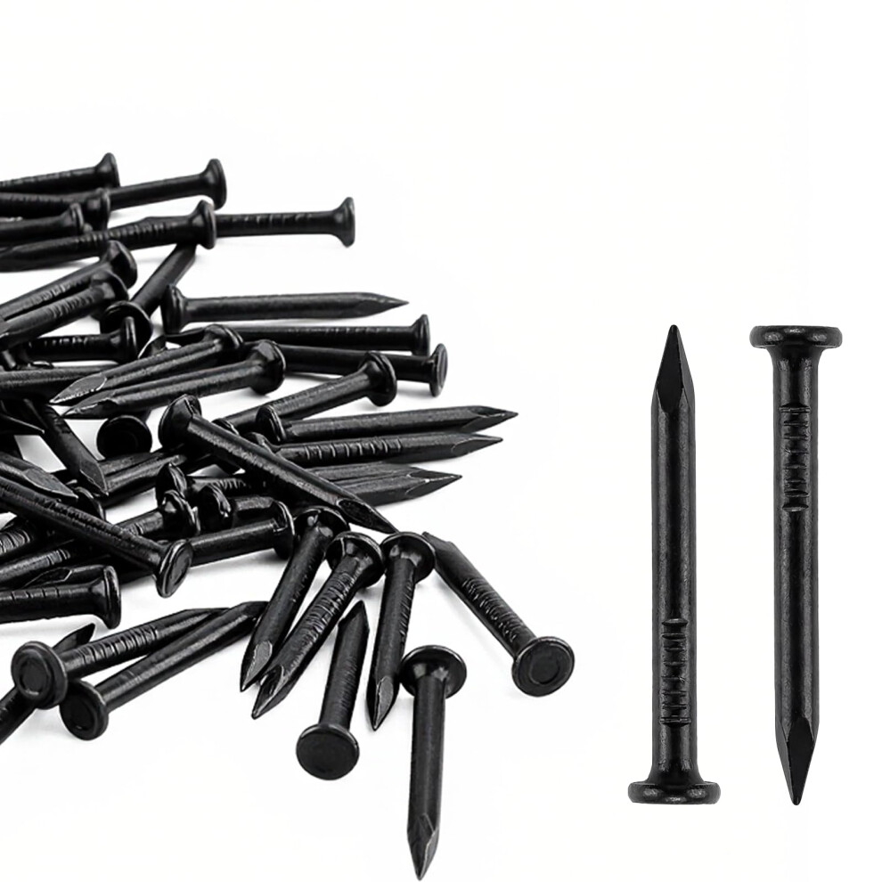 Photos - Tool Kit 240 Pcs Masonry Nails for Brick Wall, 25mm Picture Nails for WallsNails for Wood Nail Set, Black Flat Head Concrete Nailsset