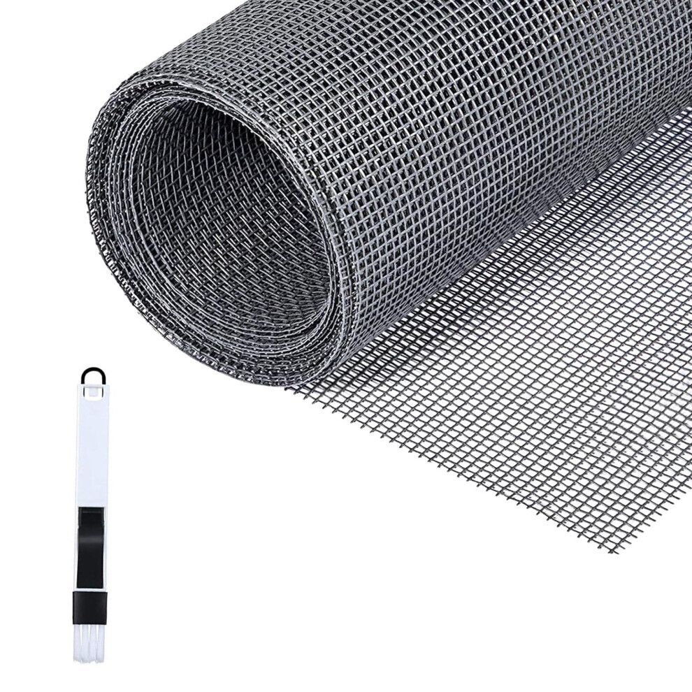 Fillis Fly Screens Windows, 150X300cm Window Screen Mesh Fiberglass Insect Mesh Fly Mosquito Net With Cleaning Brush Replacement Screen To Keep Bugs 5004309296244