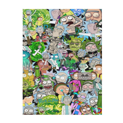 Rick and Morty Plush Throw Blanket 80" x 60"