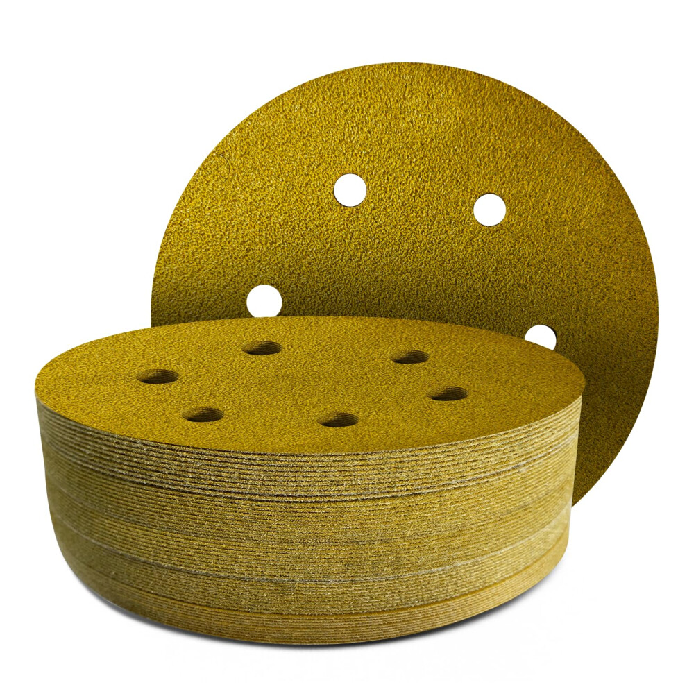 Gzkty 40Pcs 150Mm Sanding Discs 40 Grit, Round Hook And Loop Sandpaper For Random Orbital Sander 5001580914089