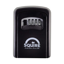Squire Key Safe Box - 4 Wheel Combination Lock - Wall Mounted Key Safe - Weatherproof Diecast Alloy Body - Large Storage Capacity - Tough Key Lock Bo