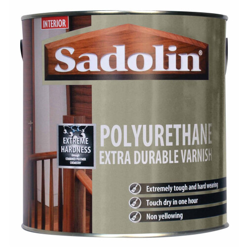 Sadolin Sadolin Polyurethane Extra Durable Varnish 2.5 litre Satin