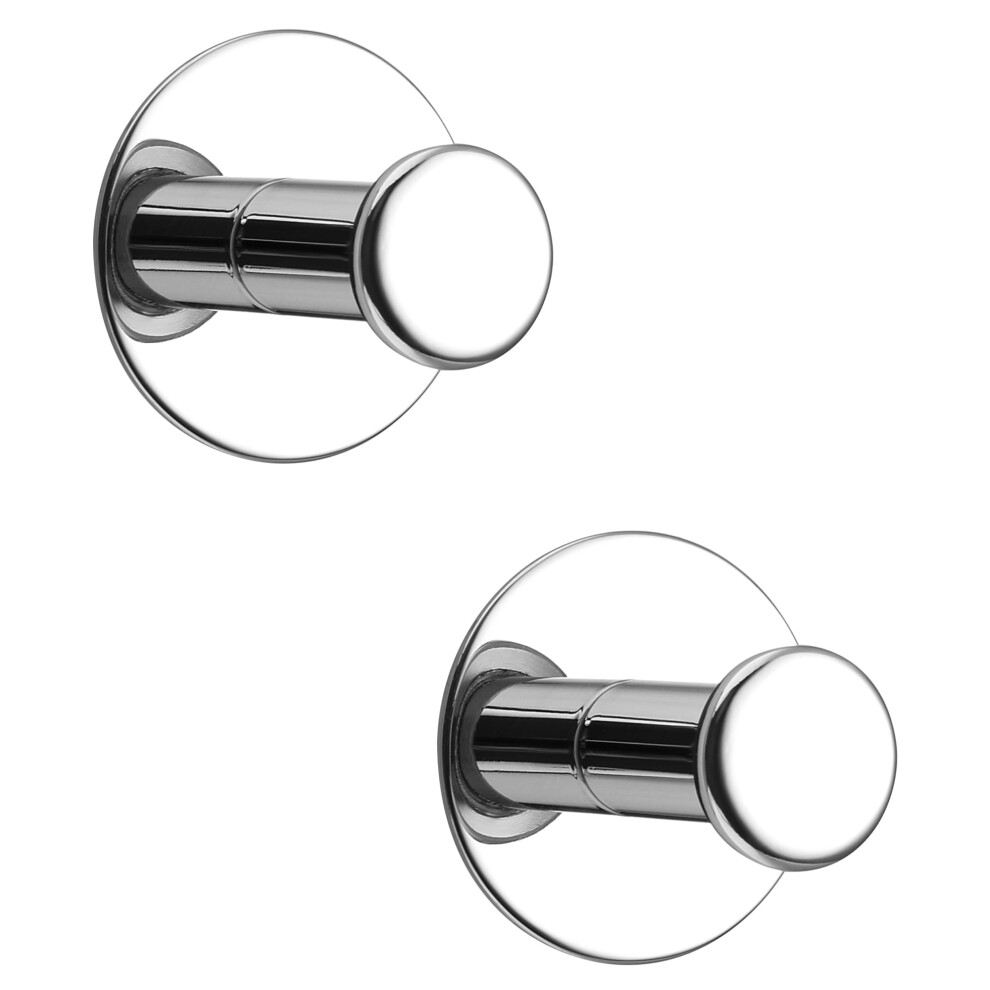 Sayayo Self Adhesive Hooks 2Pcs Sticky Coat Hooks For Hanging Towels Wall Hooks For Bathroom Kitchen Home Door, Sus304 Stainless Steel, No Nails, Rou 5003259473514