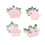Crown King Queen Princess Cookie Mold Set 4 pcs Stainless 1