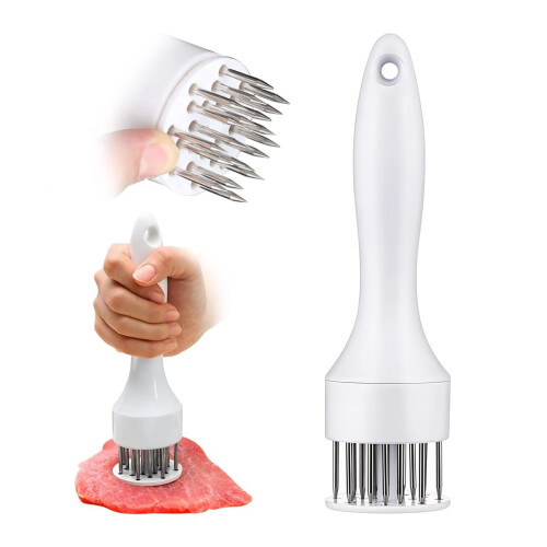 Attendrisseur de viande en acier inoxydable à 2 faces