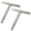 Mellbree T Bar Universal Square Key 2PCS Loft Hatch Key Access Panel Door 1