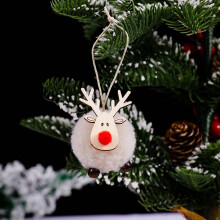 Infidev Christmas Deer Pendant Set Wooden 3 pcs