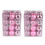Staron pink Christmas ornaments 30mm 48 pcs 1