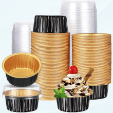 Aluminum Foil Baking Cups with Lids 150 pcs