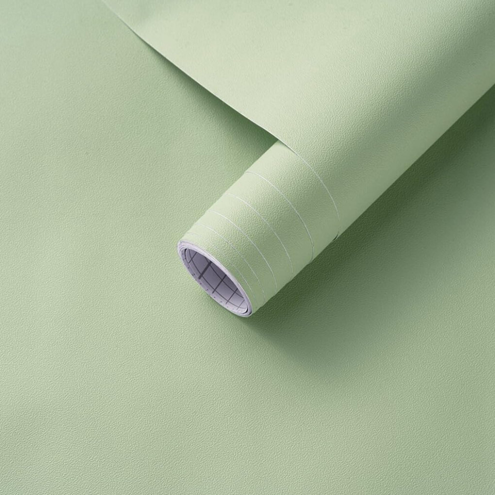 Arthome Green Contact Paper, 43.5Cmx610cm Peel And Stick Matte Wallpaper, Self Adhesive Decorative Vinyl Paper For Cabinet, Table, Shelves, Furniture 5008297720644
