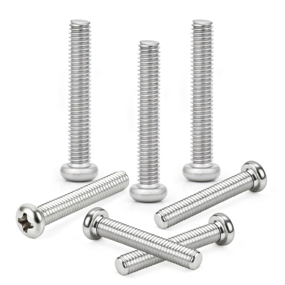 M4 (4Mm X 25Mm) Machine Screws Pan Phillips Cross Head Machine Screw Fasteners Bolt Set 60Pcs 5007651481207
