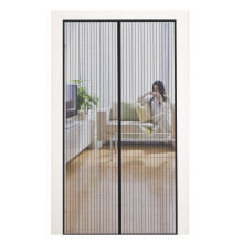 MYCARBON Fly Screen Door Keep Insects Out Mosquito Door Screen (Black/Stripes, 120 * 240cm)