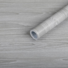 Honcet Vinyl Wrap Wood Effect 60x500cm,Sticky Back Plastic Wood Grey for Furniture, Self Adhesive Wallpaper Roll for Kitchen Wall