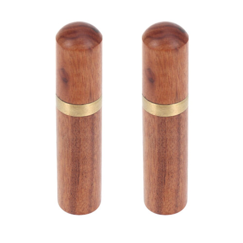 Wooden Toothpick Canister Pocket Storage 2 pcs