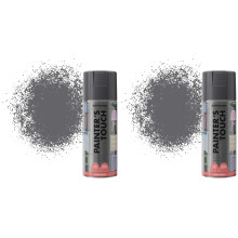 Rust-Oleum AE0040015E8 400ml Painter's Touch Spray Paint - Dark Grey (Pack of 2)