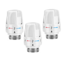 CROWNSHOP 3PCS Thermostatic Radiator Head Thermostatic Radiator Valve Heating System Temperature Control Heads for Home Office