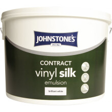 Johnstone's Contract Vinyl Silk 10L Pure Brilliant White