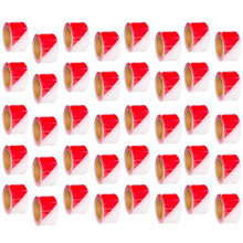 40 Pcs Non-Adhesive Barrier Tape -Red and White | 3" (75 mm) x 200 Meter Barrier Tape | Caution Tape Roll for Cordoning Off Areas | Red and White Pla