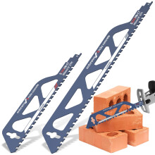 2Pcs Reciprocating Saw Blade Universal Carbide Reciprocating Saw Blade Concrete Sabre Saw Blade Alloy Steel Brick Concrete Cutting Saw Blade Masonry
